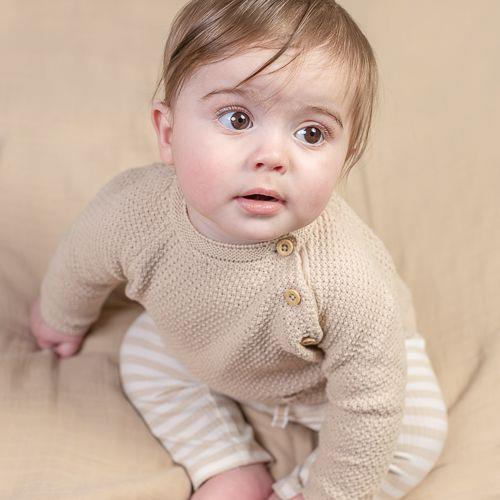 Knitted sweater Sand by Little Dutch