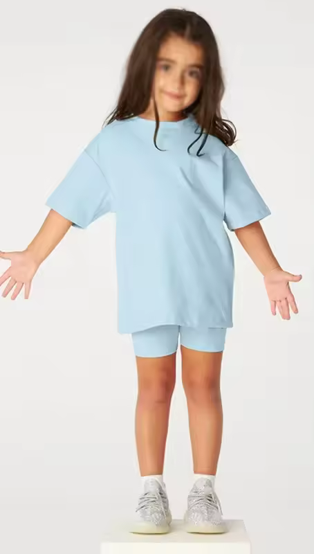 D3 Kids Personalised Cycle short summer t-shirt set