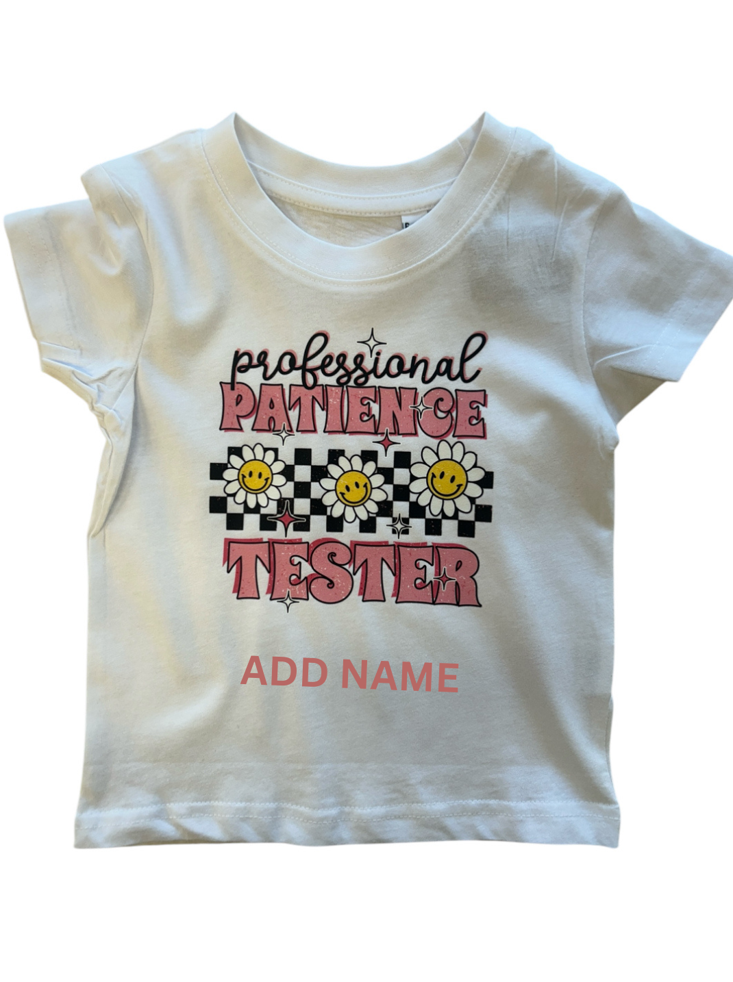Professional Patience Tester Pink Personalised Kids T-Shirt