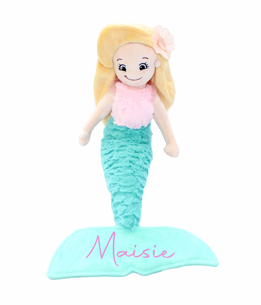 Mermaid personalised Rag Doll Teddy
