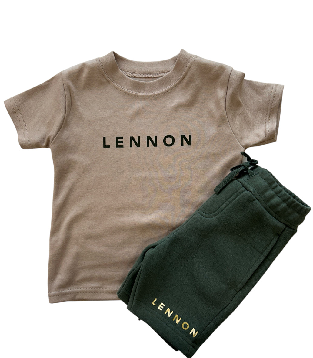 Mix & Match Personalised T-shirt & Shorts set