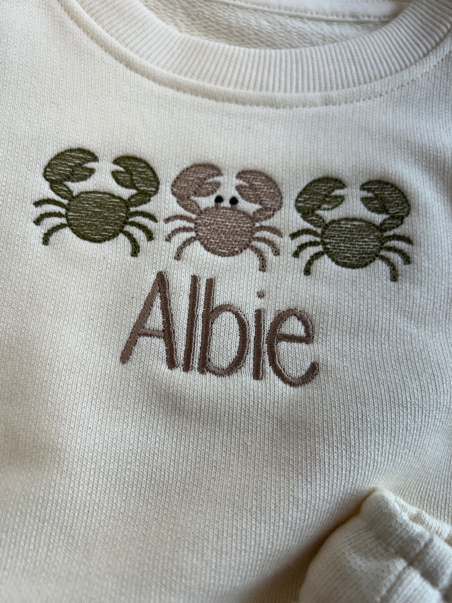 Crab trio Oversized Sweater & shorts personalised set
