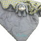 Grey Polka Dot Personalised giant comfort blanket