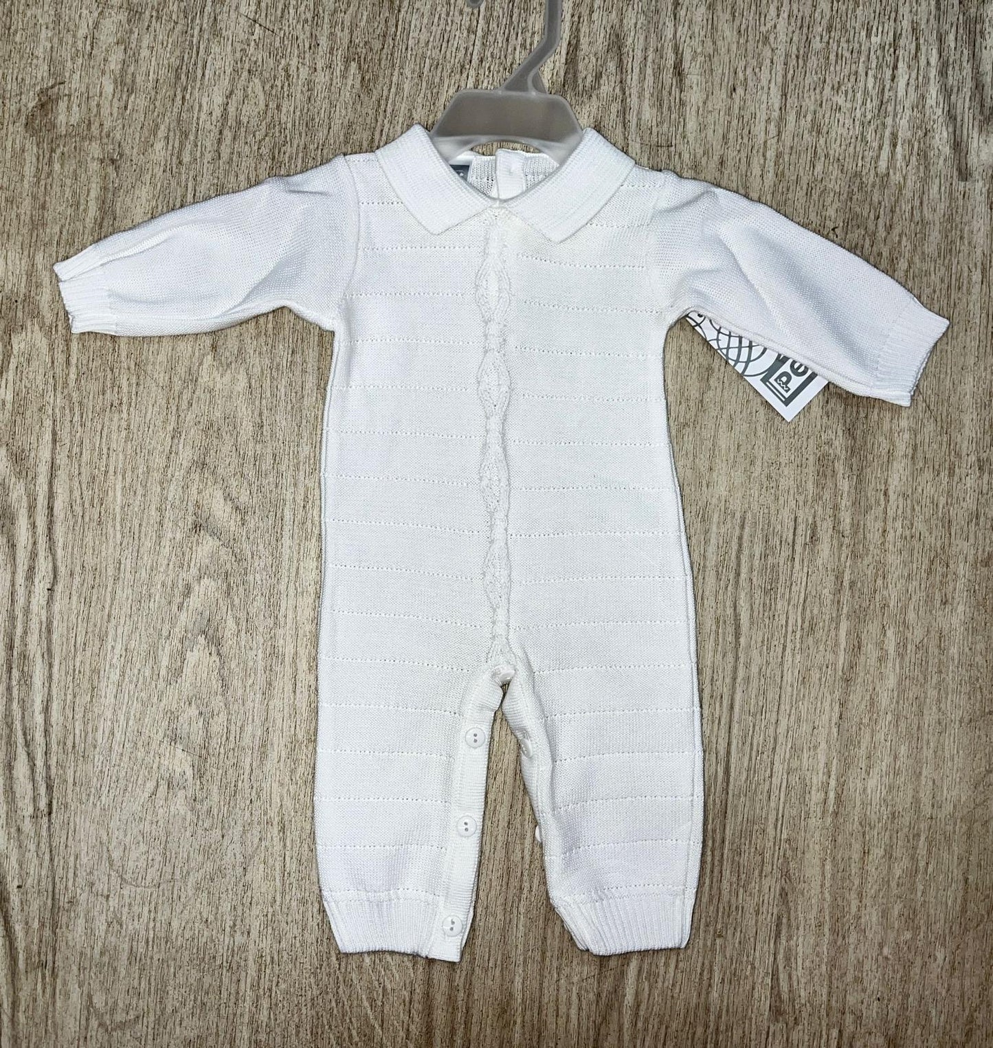 Andre Knitted Romper White