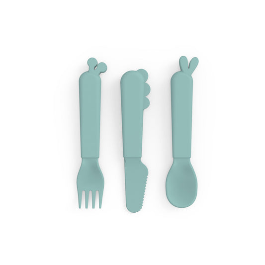 Blue Kiddish cutlery set Deer friends - By Done by Deer