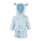 Blue Super Soft Hooded Dressing Gown