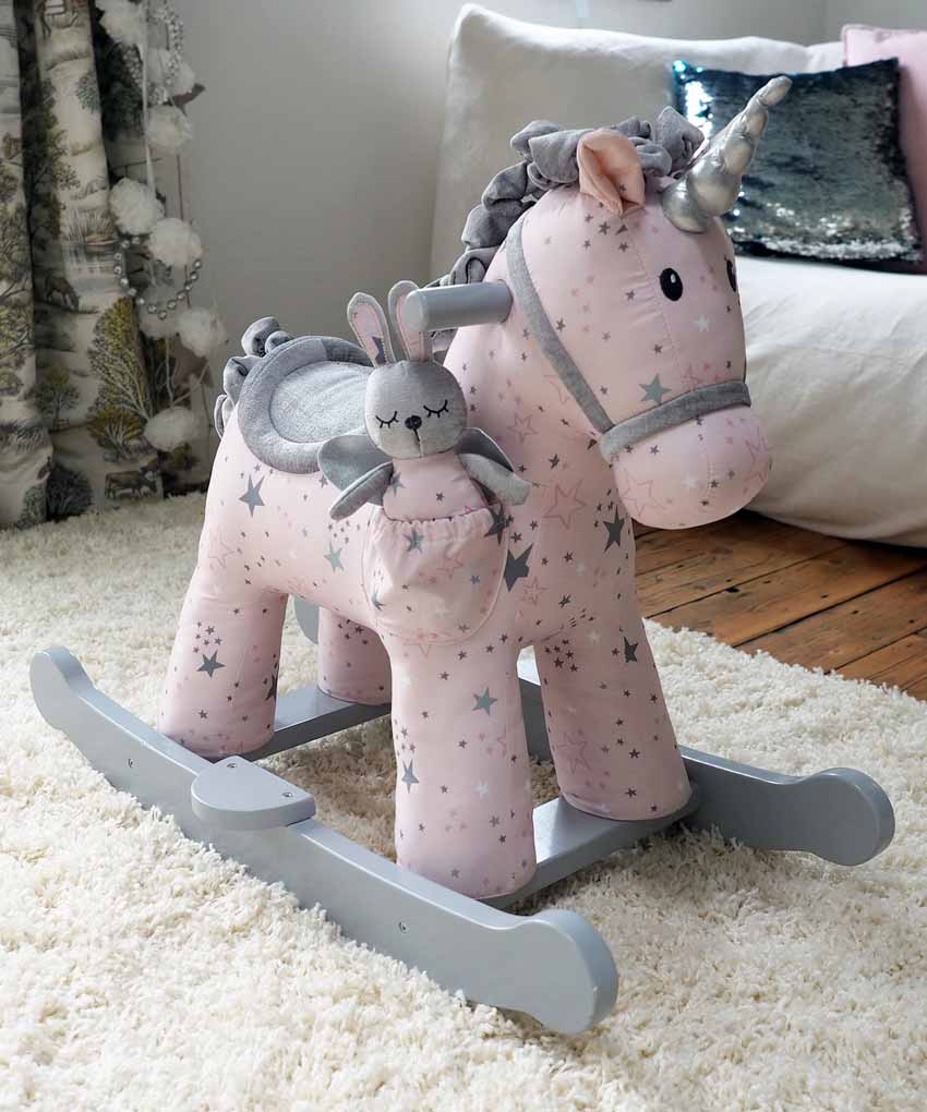 Rocking unicorn best sale with seat