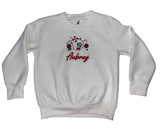 Christmas Design Jumper 'Candy Canes' personalised - Different Colours