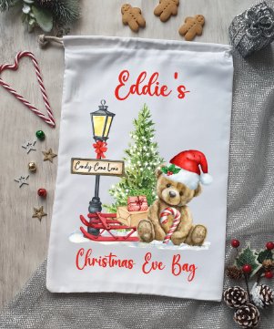 Christmas Eve Personalised Christmas Sack Design 3 From The