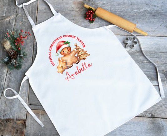 Christmas personalised toddler apron - design 1