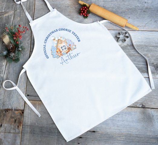 Christmas personalised toddler apron - design 2