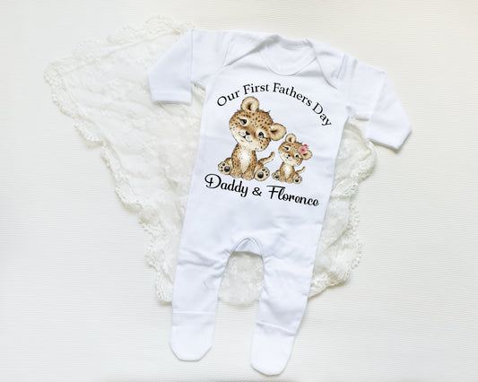 FATHERS DAY - Sleep Suit - Leopard Print