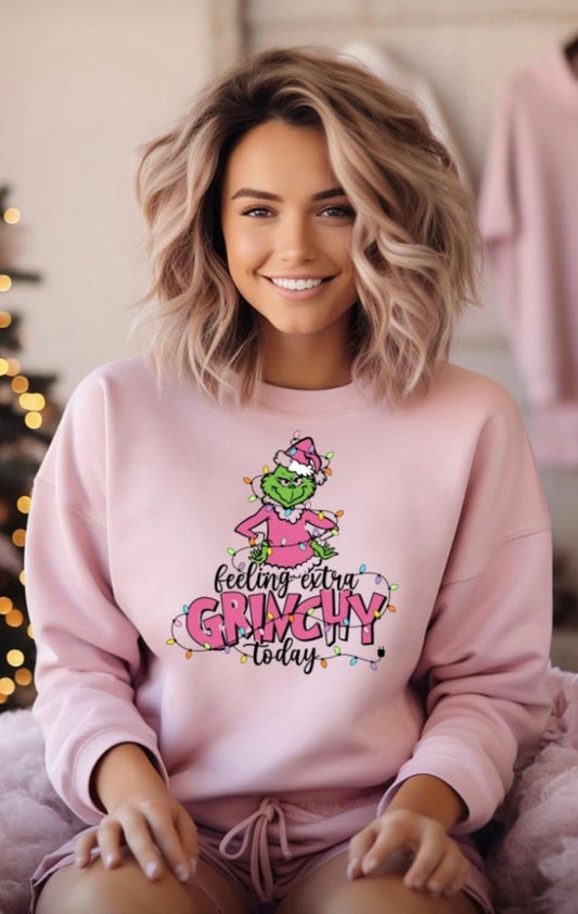 Feeling Grinchy Personalised Christmas Jumper - Various Colours