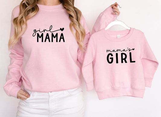 Matching Mini & Mama Mummy Personalised Jumpers Design 11 - Various Colours