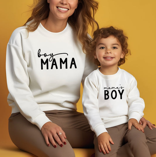 Matching Mini & Mama Mummy Personalised Jumpers Design 9 - Various Colours