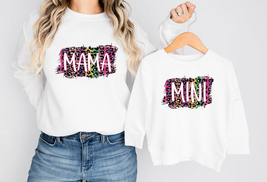 Matching Mini & Mama Mummy Personalised Jumpers mama - Various Colours