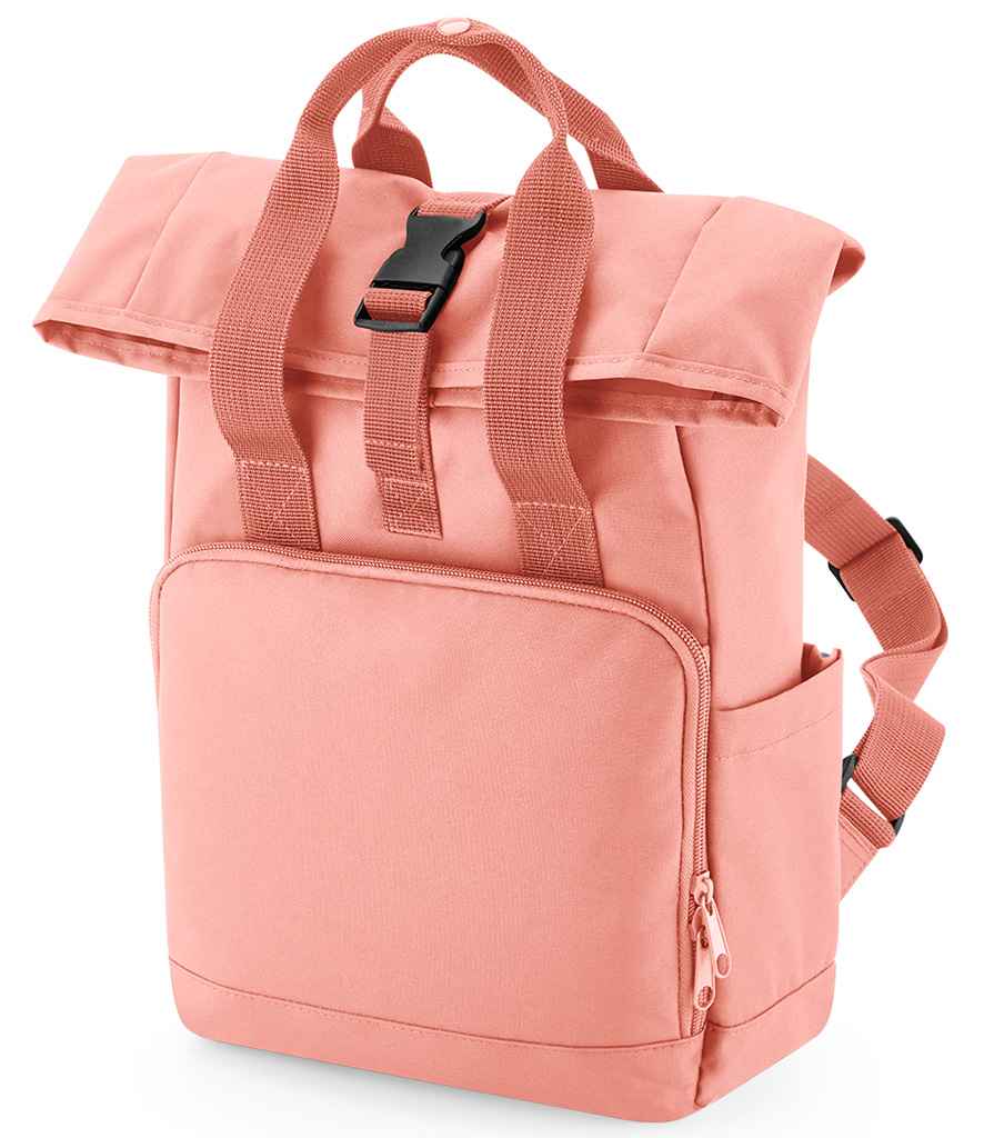 Mini Flyer personalised Mini Twin Handle Roll-Top Backpack blue design