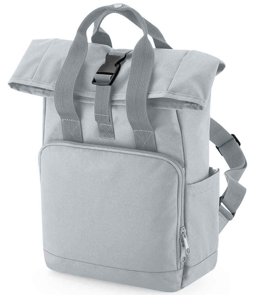 Mini Flyer personalised Mini Twin Handle Roll-Top Backpack blue design