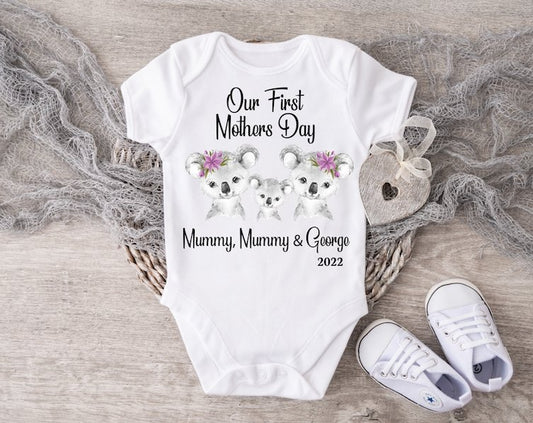 Mothers Day Koala Boy Vest Or Sleepsuit - Mummy & Mummy