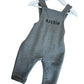 Personalised dungaree set with name - various colours