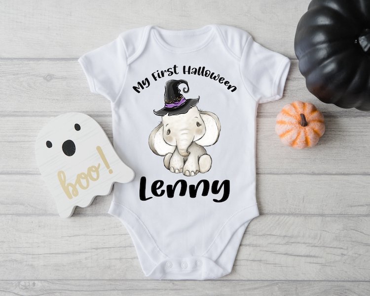 Personalised Halloween Vest - ELEPHANT