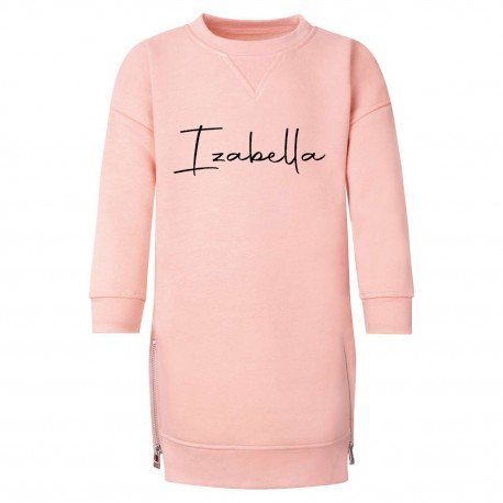 Personalised Sweater Dress - Dusky Pink