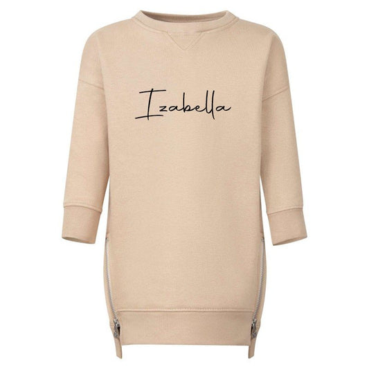 Personalised Sweater Dress - Taupe