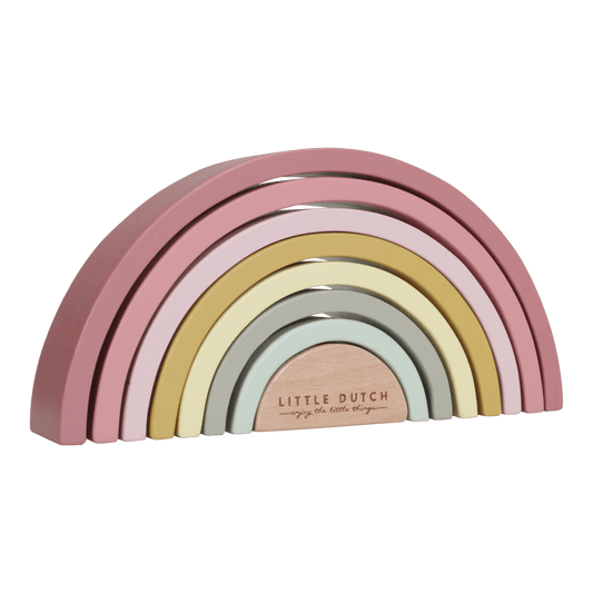 Rainbow Stacker By Little Dutch - Pink