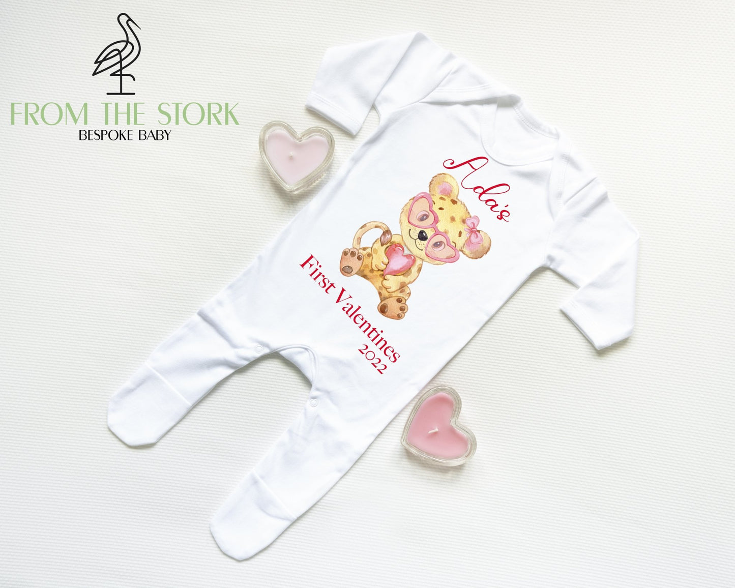 Valentines Lion Sleepsuit