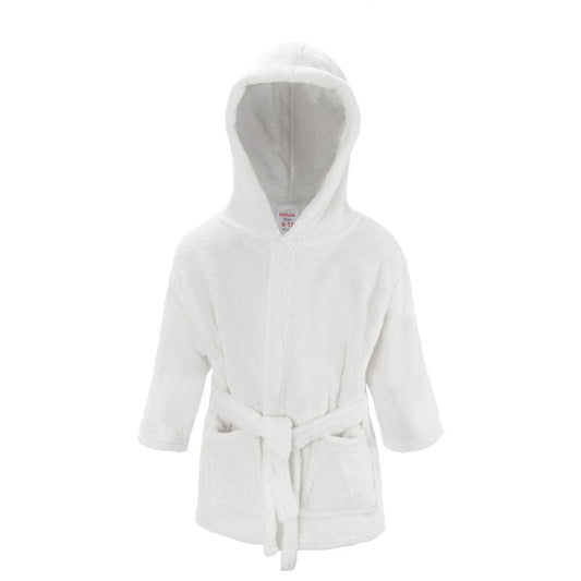 White Super Soft Hooded Dressing Gown