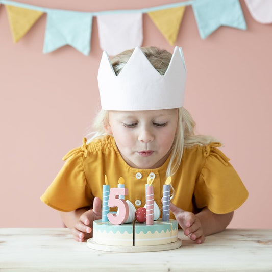 Wooden Birthday cake - 26-pcs by Little Dutch