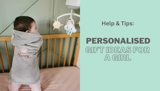 Personalised baby gift ideas for a Girl - From The Stork Bespoke Baby