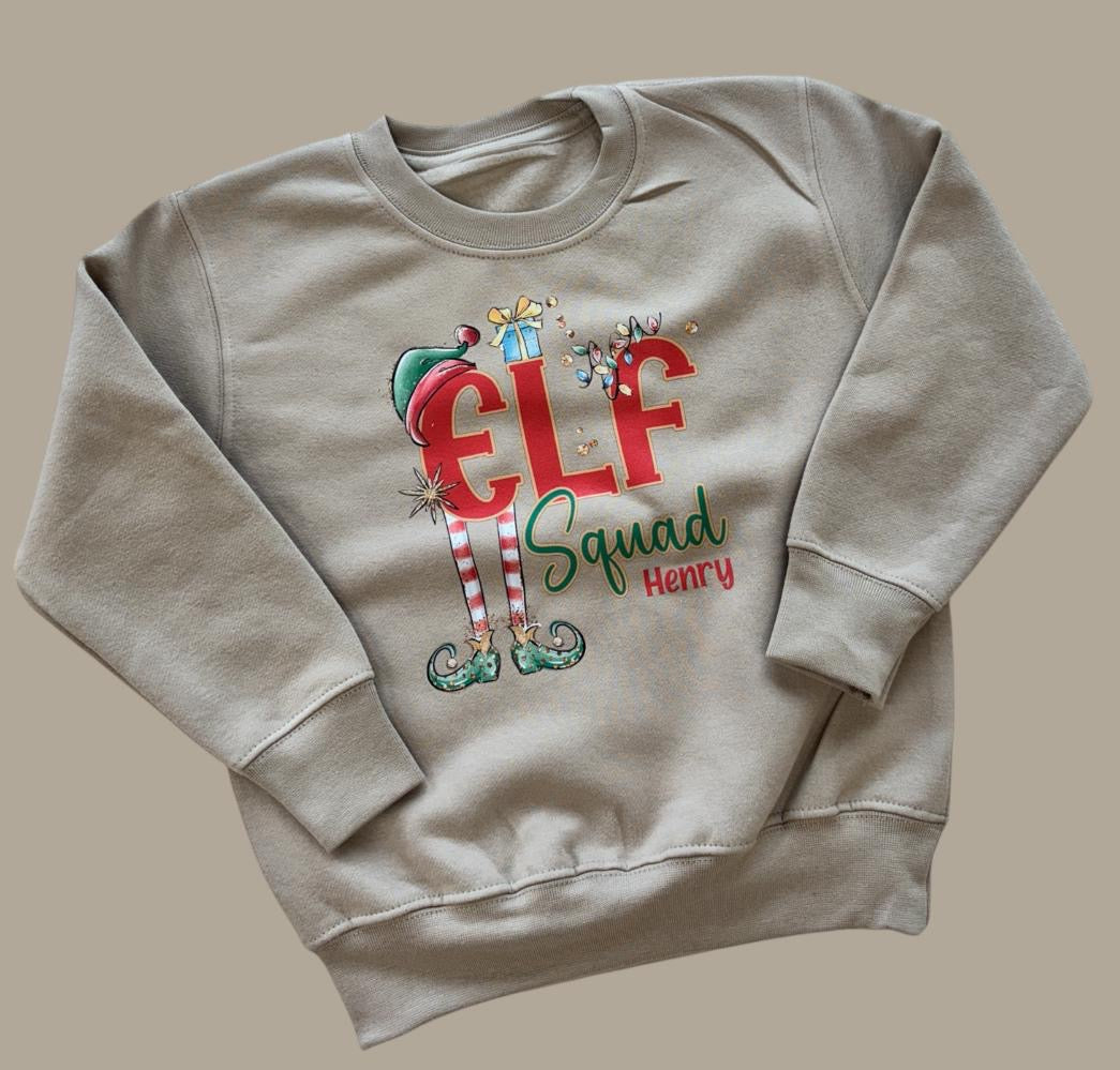 Elf Squad Kids personalised sweater