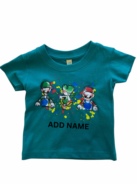 Mario & Friends Personalised Kids T-Shirt