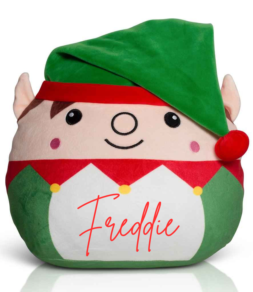 Elf Squidgy personalised teddy