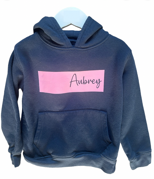 Colourblock name Personalised Hoodie - Various Colours