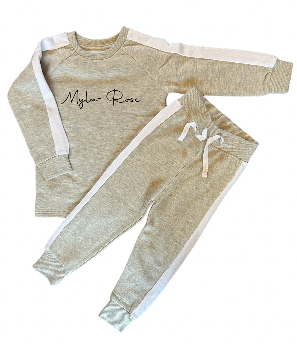 Personalised name Ecru Tracksuit