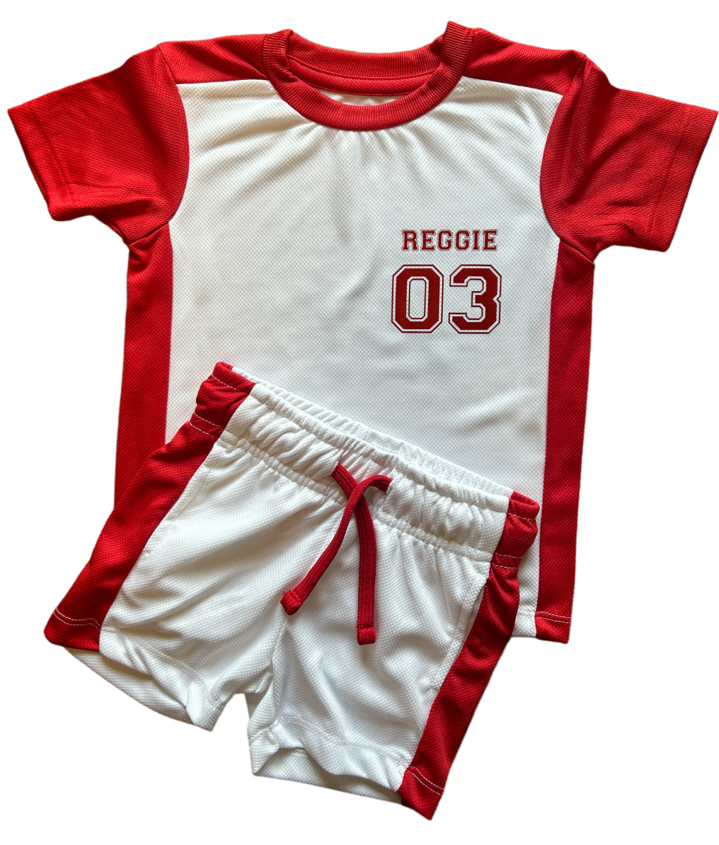 Name & Number Personalised Sports Set - Various `colours