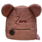 Teddybear ear fluffy personalised bag with Name