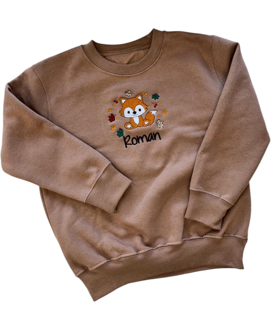 Autumn Fox Kids personalised sweater