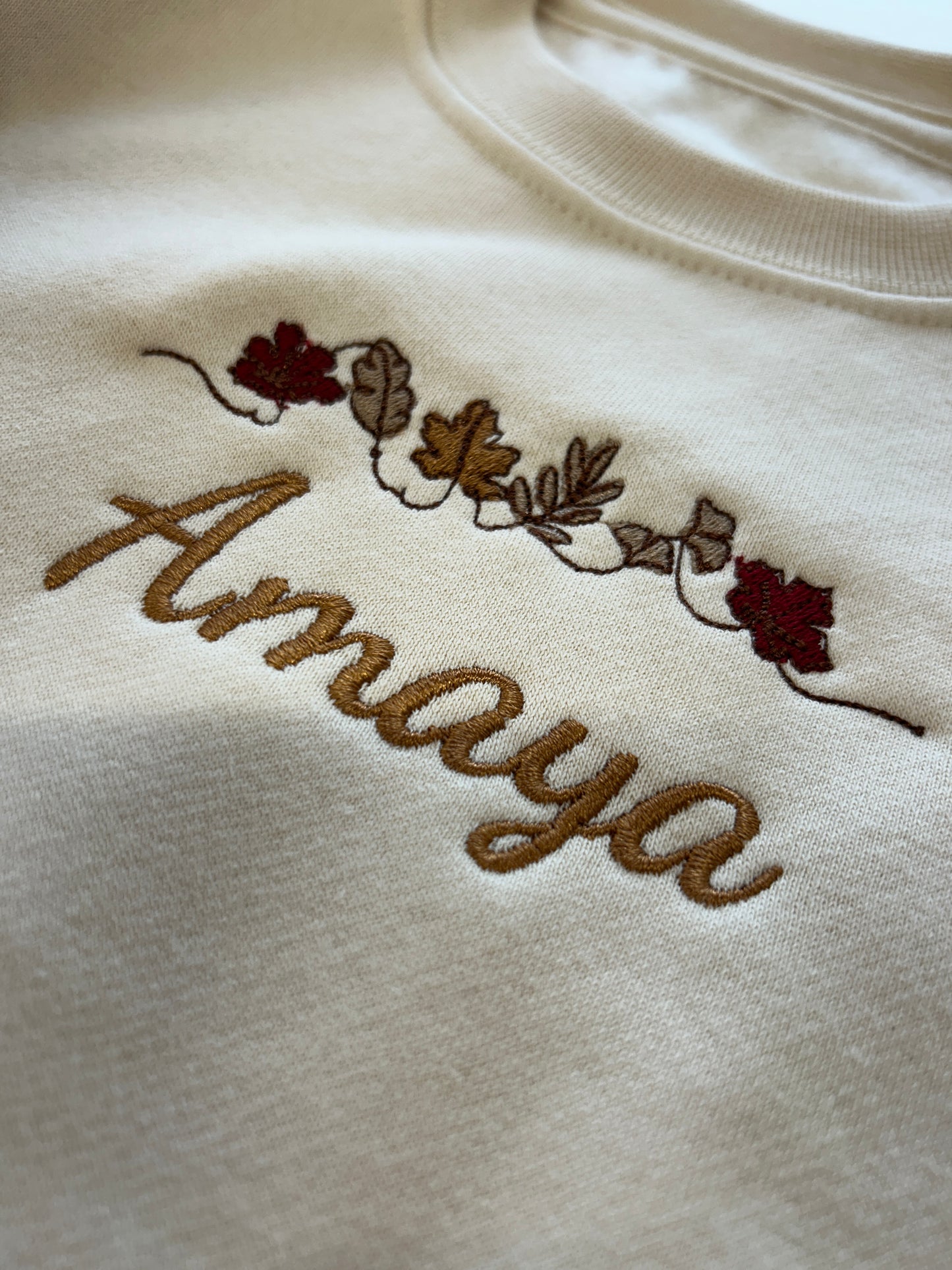 Autumn Leaves Kids personalised sweater