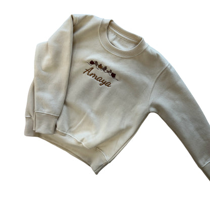 Autumn Leaves Kids personalised sweater