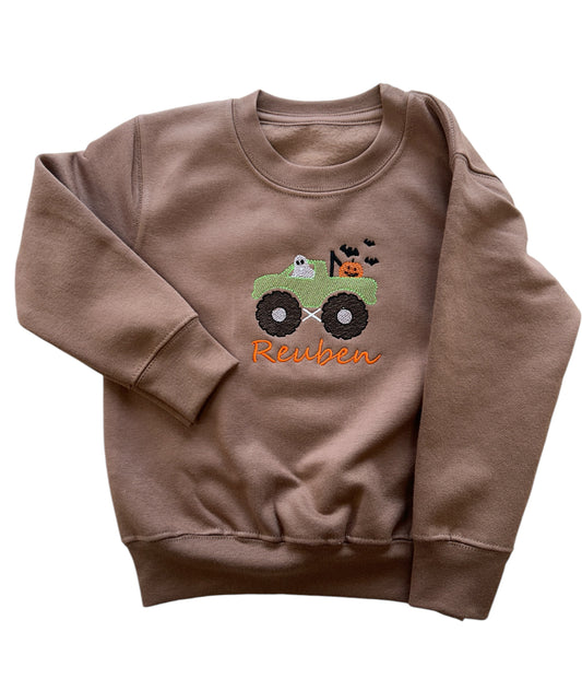 Monster Truck Kids personalised sweater