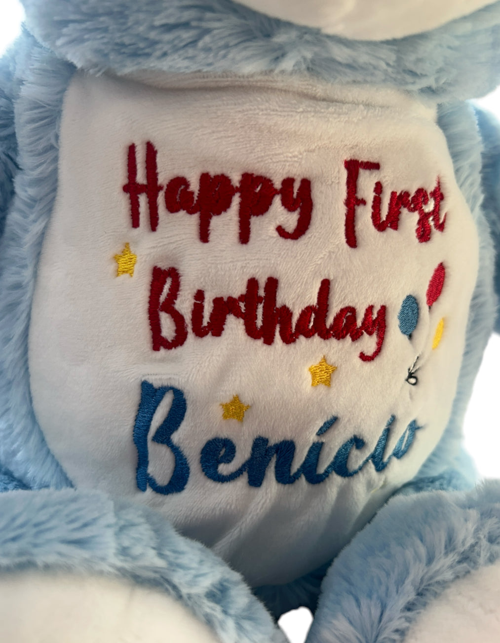 Cubbyford Blue Bear Personalised Teddy