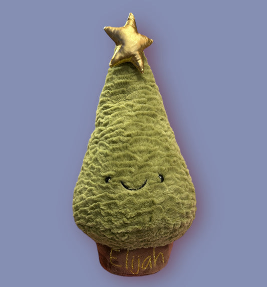 Christmas Tree personalised teddy decoration