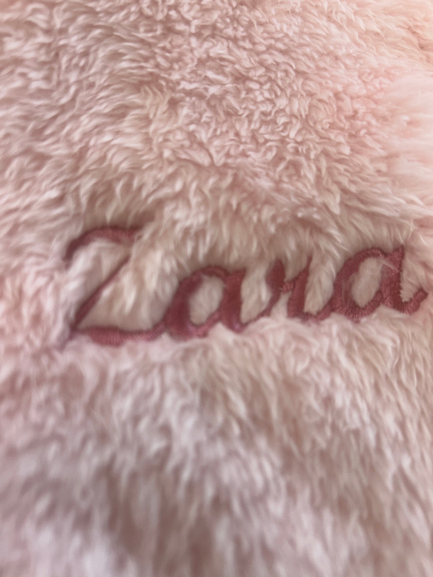Fluffy Personalised Fleece Jacket Coat