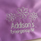 Personalised Children's Accessory Bag – Embroidered Daisy Design