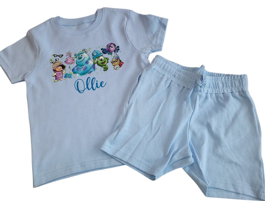 D4 Kids Personalised Short & T-Shirt Summer set