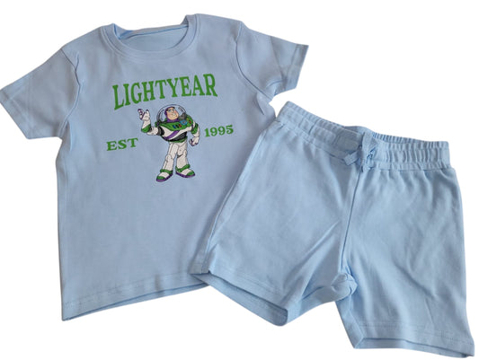 Lightyear Kids Personalised Short & T-Shirt Summer set