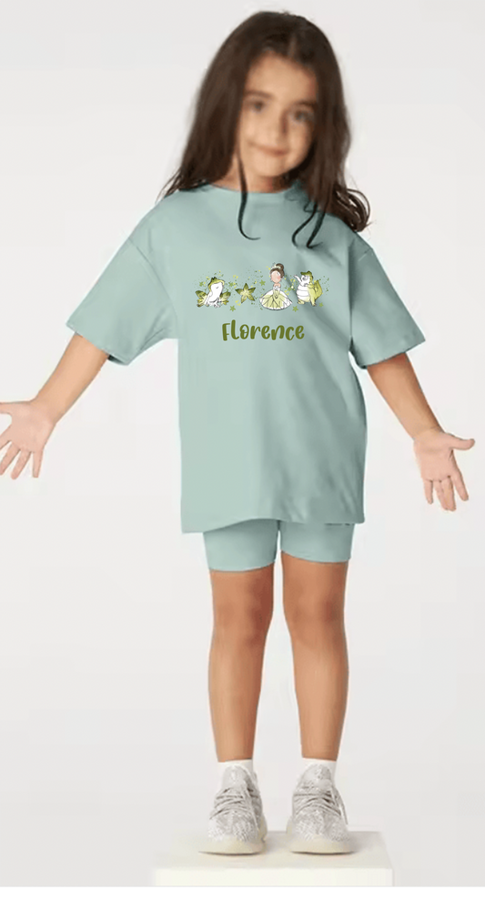D5 Kids Personalised Cycle short summer t-shirt set